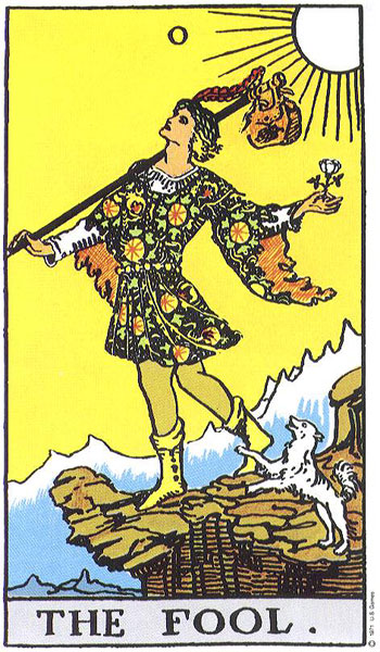 The Fool tarot card (Rider-Waite-Smith)
