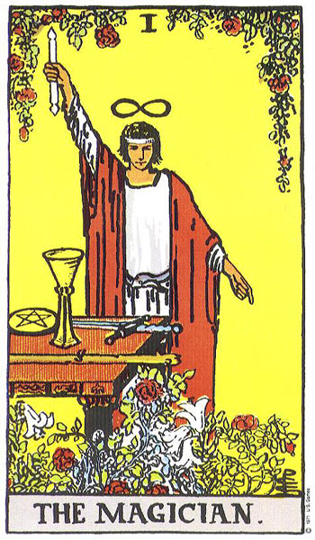 The Magician tarot card (Rider-Waite-Smith)