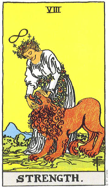 Strength tarot card (Rider-Waite-Smith)