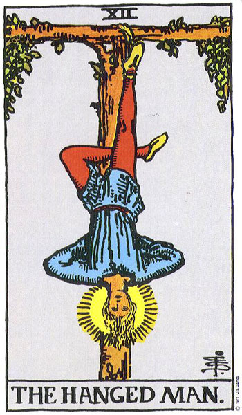 The Hanged Man tarot card (Rider-Waite-Smith)