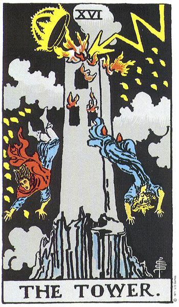 The Tower tarot card (Rider-Waite-Smith)
