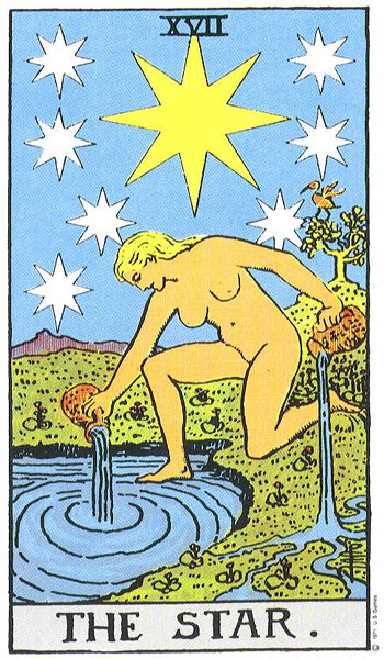 The Star tarot card (Rider-Waite-Smith)