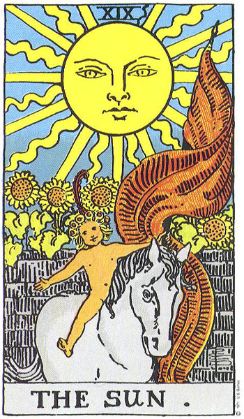 The Sun tarot card (Rider-Waite-Smith)