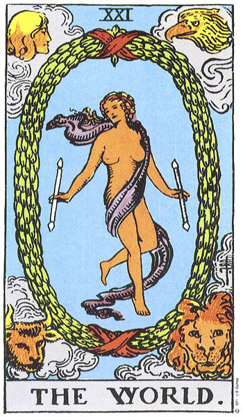 The World tarot card (Rider-Waite-Smith)